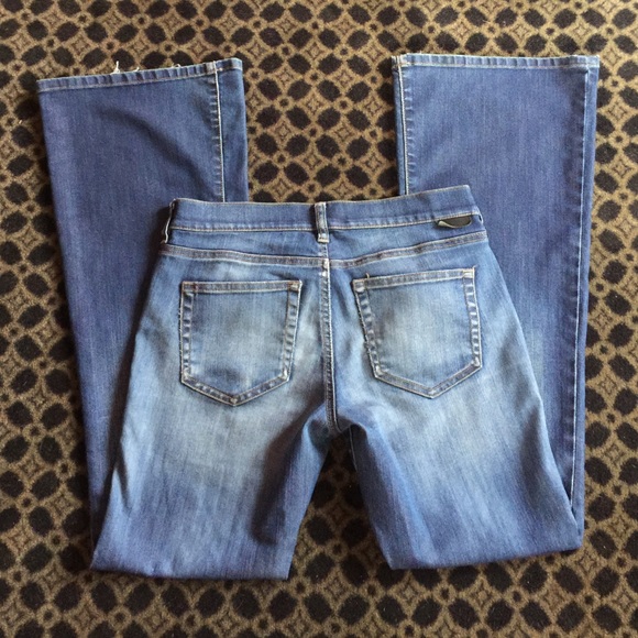 Bell bottom super Flare low rise stretch jeans - Picture 3 of 4