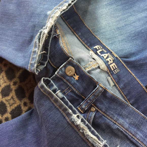 Bell bottom super Flare low rise stretch jeans - Picture 4 of 4