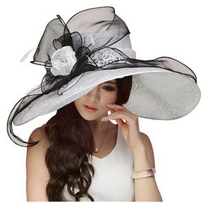 Wide brim derby hat
