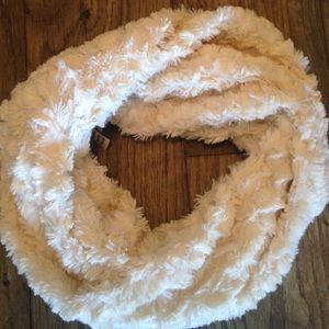 Faux fur infinity scarf