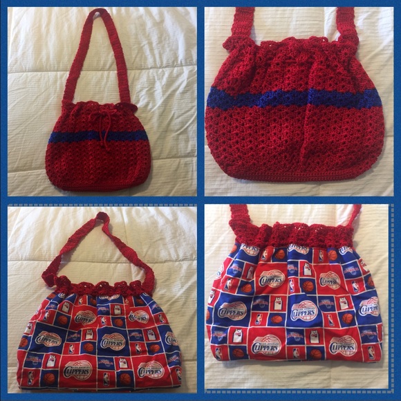 NBA L.A CLIPPERS HANDMADE PURSE Unique