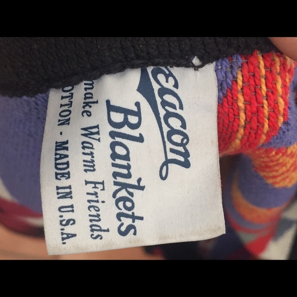 VTG Beacon Blanket Coat Robe Southwest Native L - Picture 2 of 4
