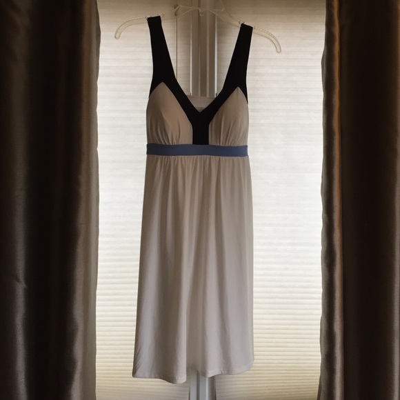 White and blue sun dress