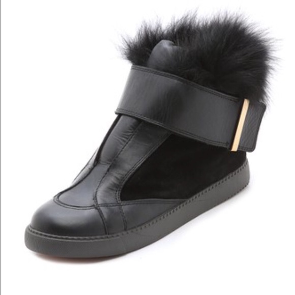 Chloe fur skater bootie