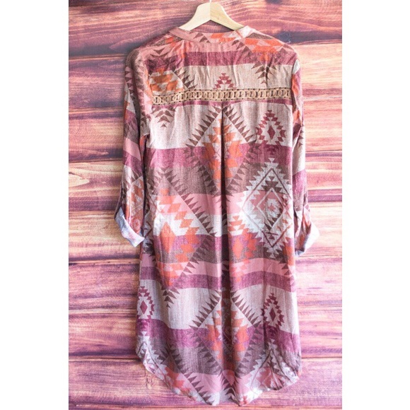 Blu Pepper Dresses - 🌵Flash Sale🌵The Fancy Aztec Western Tunic Blu Pepper Dresses - 🌵Flash Sale🌵The Fancy Aztec Western Tunic