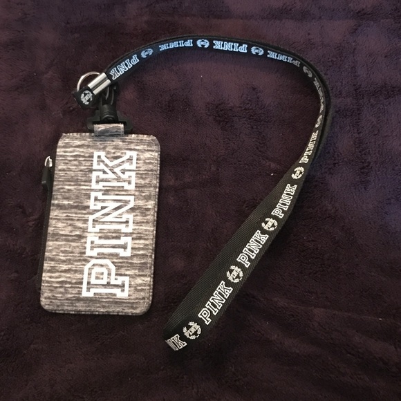 PINK lanyard keychain