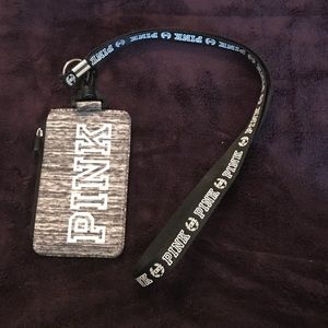 PINK lanyard keychain