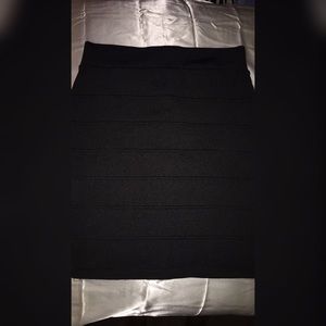 Black mini skirt