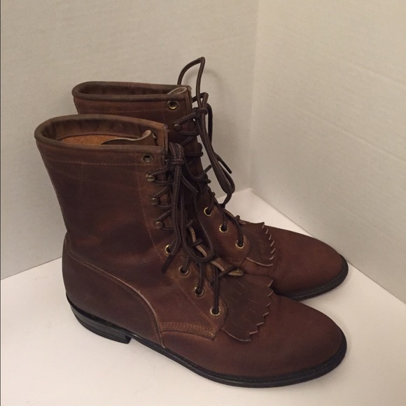 Vintage Justin lace up Ropers