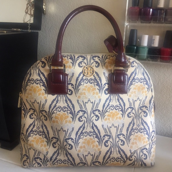 Tory Burch Robinson Dome Satchel Printed