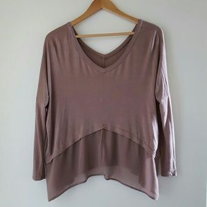 L/S Tan Top