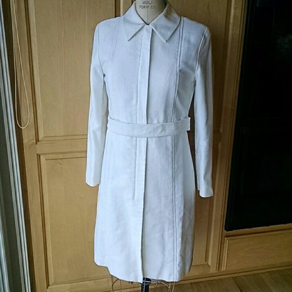 Winter White Cotton Lemon Twist Coat - image 1