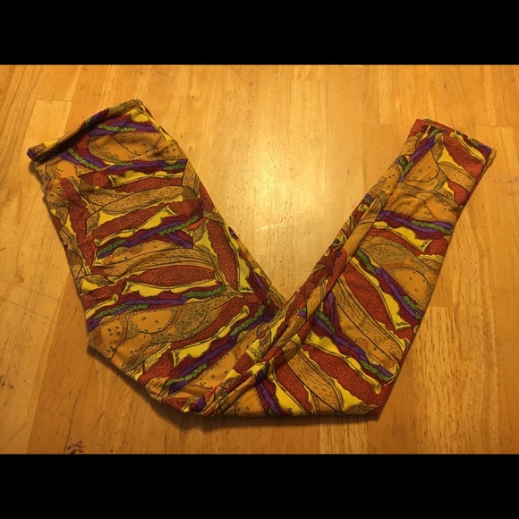 Cheeseburger leggings