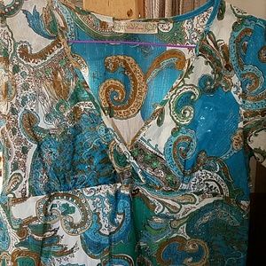 Paisley print knee length dress BNWOT