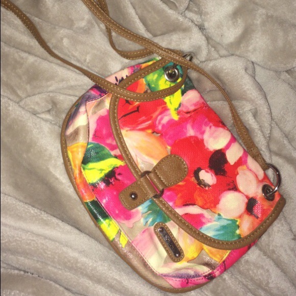 Floral cross body bag