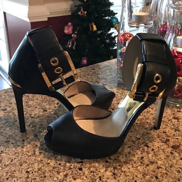 MICHAEL Michael Kors belted ankle strap heel