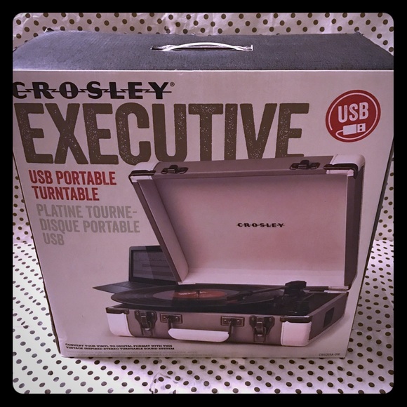 Auth Crosley Excutive USB Portable Turntable