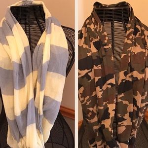 Bundle 2 infinity scarves
