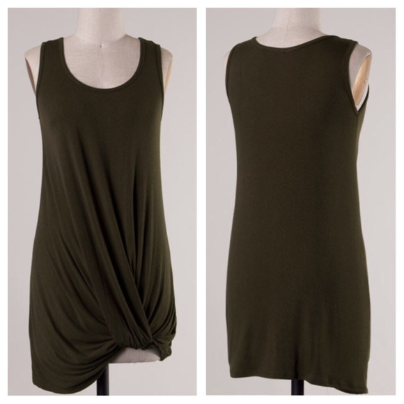 clmayfae Dresses & Skirts - ▪️CLEARANCE *LAST2* Olive Twist Top