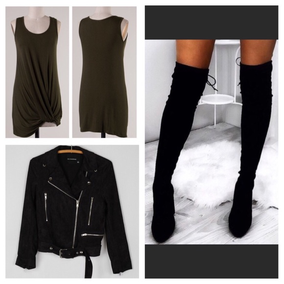 ▪️CLEARANCE *LAST2* Olive Twist Top - Picture 3 of 3