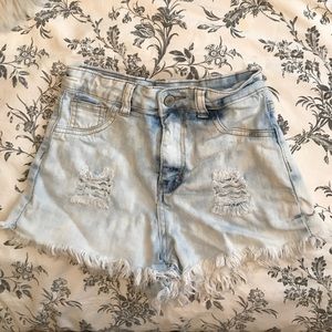 High rise shorts