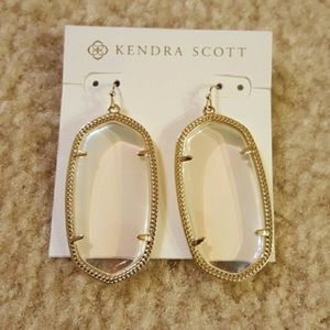 Kendra Scott Clear Iridescent Earrings