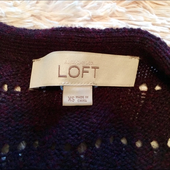 Loft XS purple sweater - Picture 3 of 4