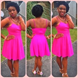 Pink Flare Out Dress