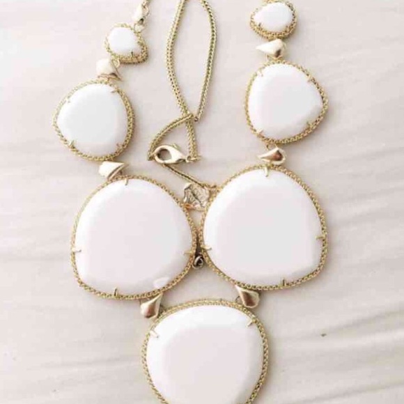 Kendra Scott Rebecca necklace white