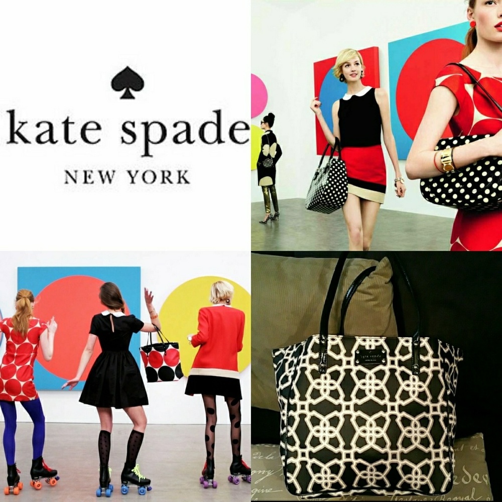 Large kate spade convertible tote bag
