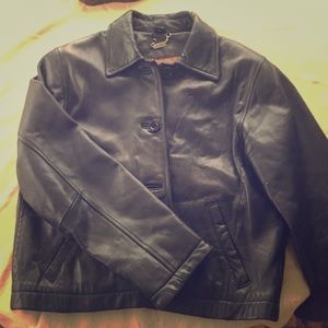 Danier black leather jacket!