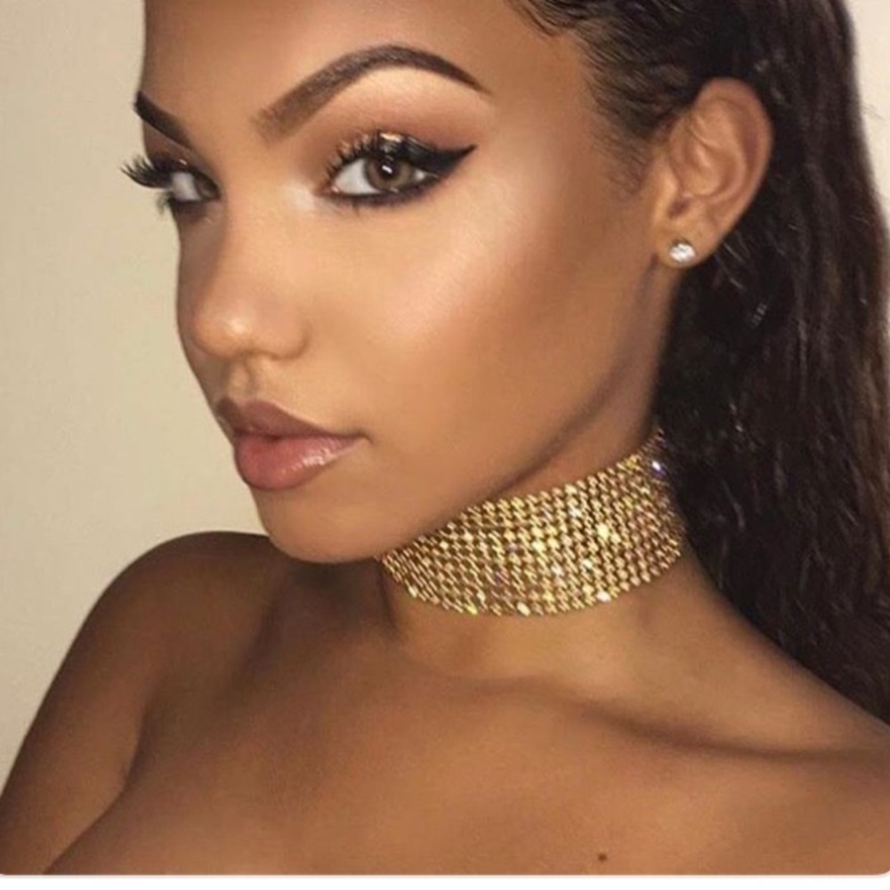🎉HP Last One🎉 Rhinestone Mesh Choker