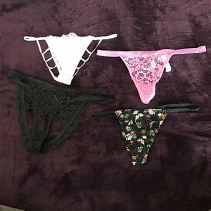 Victoria's Secret set of 4 sexy panties