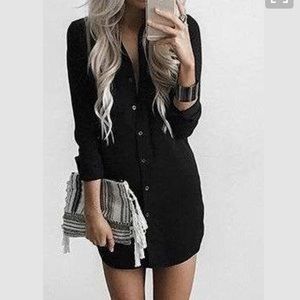 Black Shirt Dress