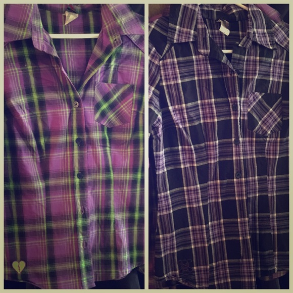 Plaid Shirt Bundle sz S