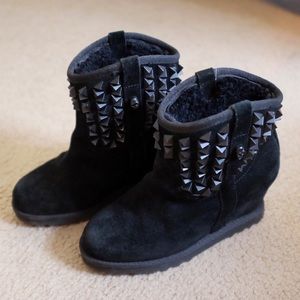 Ash wedge suede upper shoes