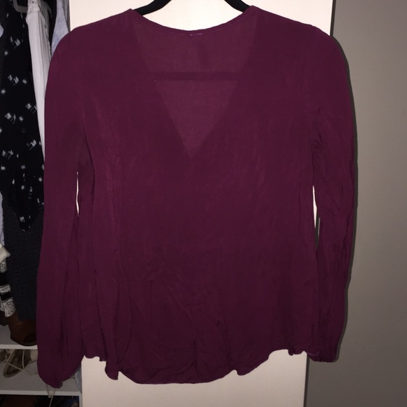 Maroon Dressy Top - Picture 2 of 2
