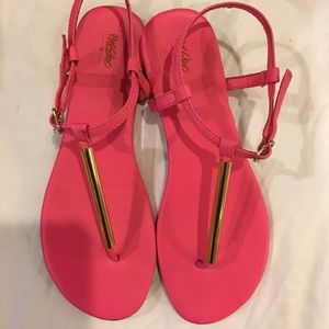 Pink and gold Sandles