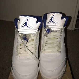 Jordan Shoes - Jordan retro V white and royal Jordan Shoes - Jordan retro V white and royal