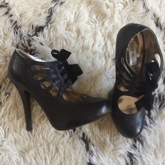 Steve Madden Black Heels, 8.5