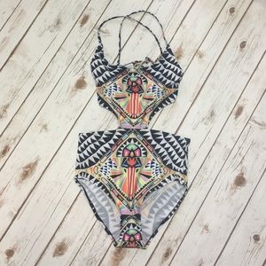 Brand new never worn One piece geometric swimsuit
