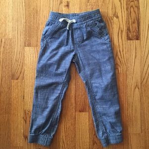 Toddler chambray joggers