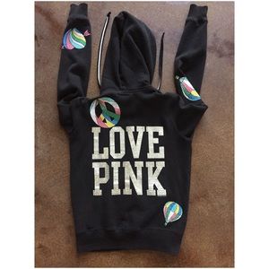 VICTORIAS SECRET Balloon & Bling Hoodie Size S