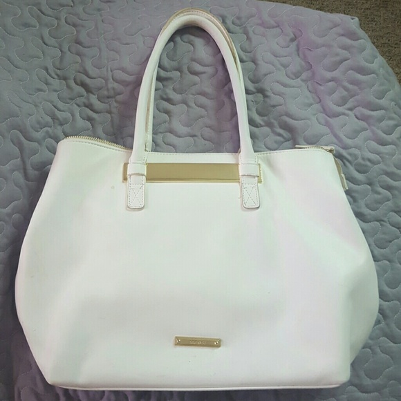 White and gold Nine West bag