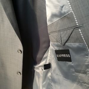 Express Light Gray 2 Piece Suit