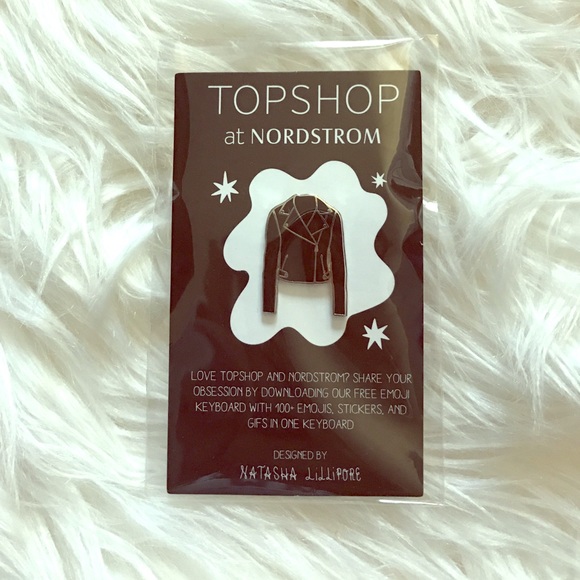 Leather jacket pin