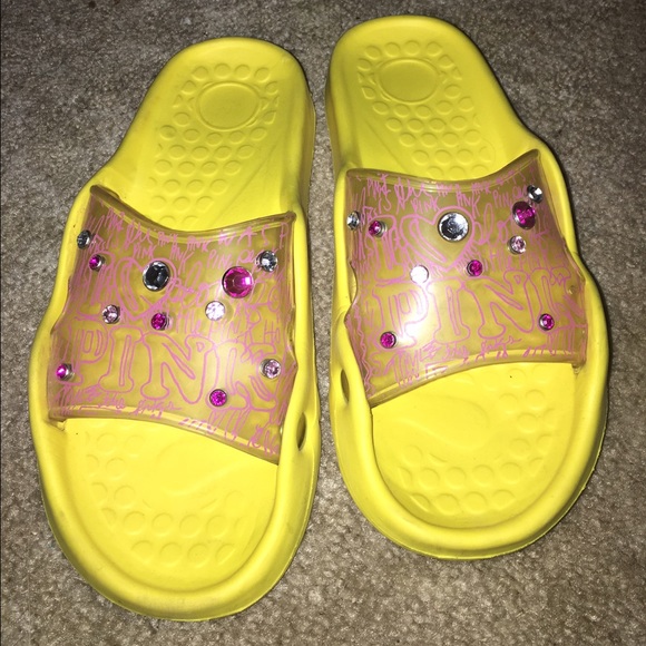 HTF Victoria's Secret pink slides