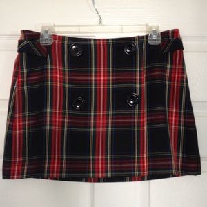 ❤️VINTAGE GAP PLAID MINI SKIRT SIZE 6 🍎
