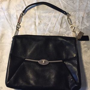 COACH 26223 MADISON LEATHER BAG BLACK. NEVER WORN!