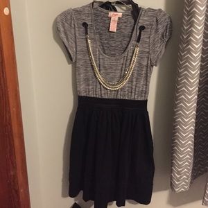 Black and grey dress
